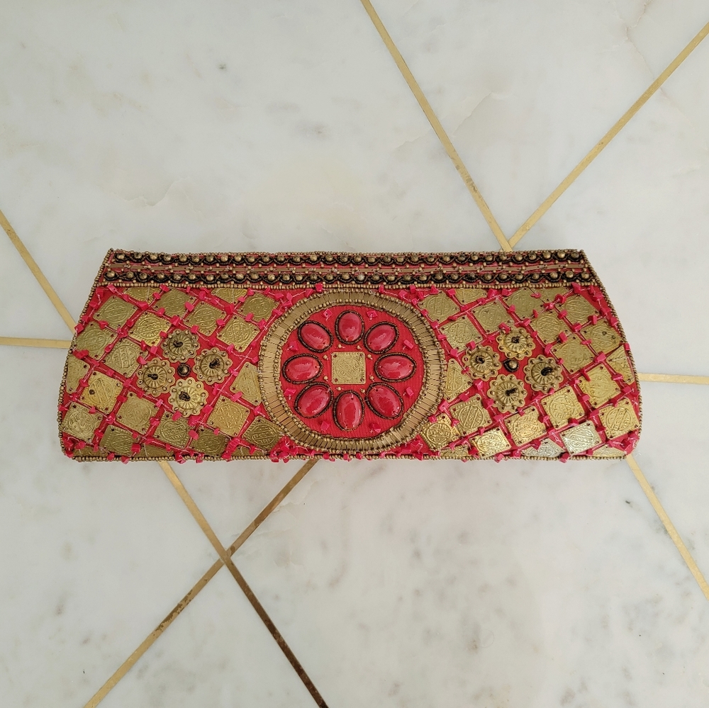 Beaded clutch by Bougainvillea